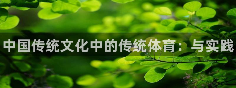 凯发官网下载注册：中国传统文化中的传统体育：与实践